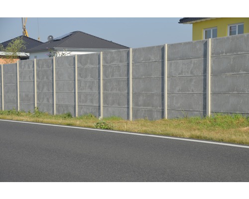 Standaard betonnen schuttingpaneel, glad paneel, 200 x 38,5 x 3,5 cm