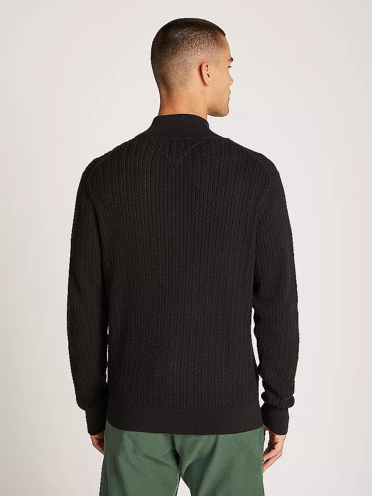 TOMMY HILFIGER Strickjacke schwarz