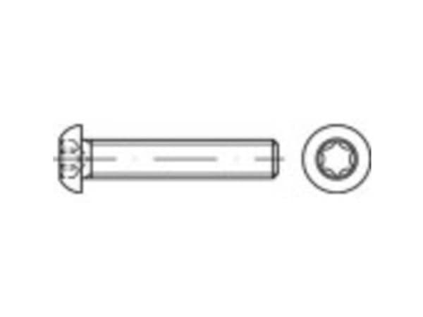 TOOLCRAFT 148239 Linseskruer M6 16 mm T-profil Stål Galvaniseret 500 stk