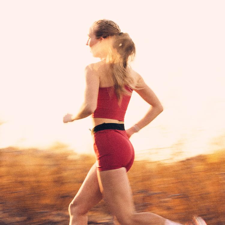 Saysky Flow Race Crop Top Womens Red