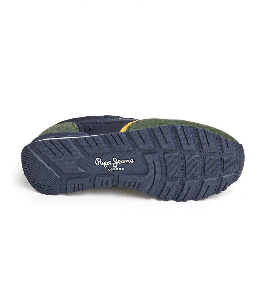 Tênis Pepe Jeans Brit Heritage M em couro azul-marinho
