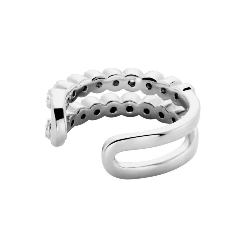 Bague D'oreille Unitaire Widar Argent Blanc Oxyde
