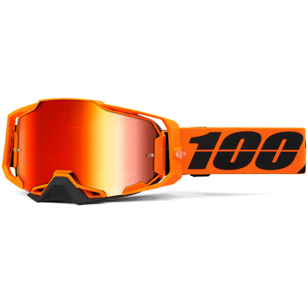 100% - Masque Armega CW2 - Red Mirror Orange / Noir / Rouge