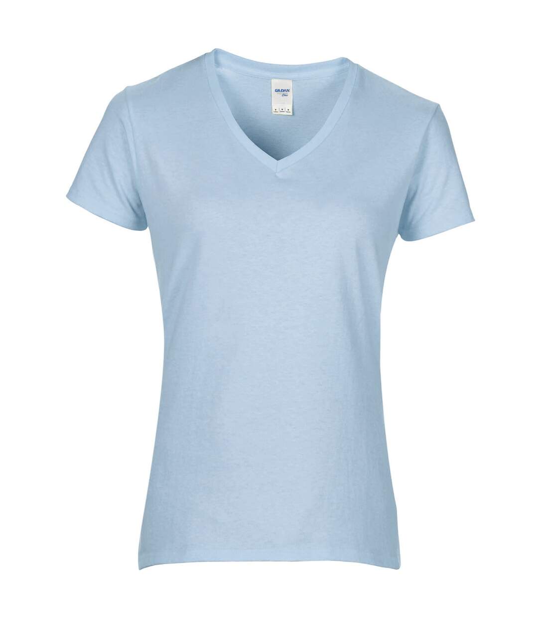 Gildan - T-shirt à manches courtes et col en V - Femme (Bleu clair) - UTRW4505
