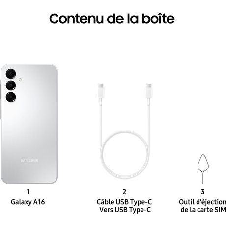 Smartphone Samsung GALAXY A16 128 GO GRIS