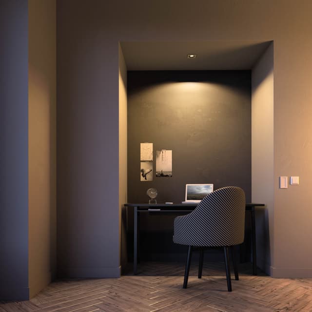 Philips Hue Milliskin forsænket spotlys (aluminium)