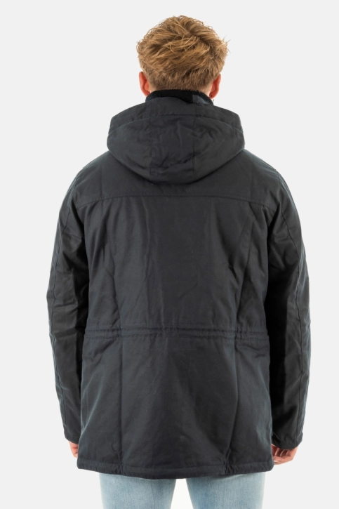 blousons et vestes barbour winter corbridge wax ny51 navy