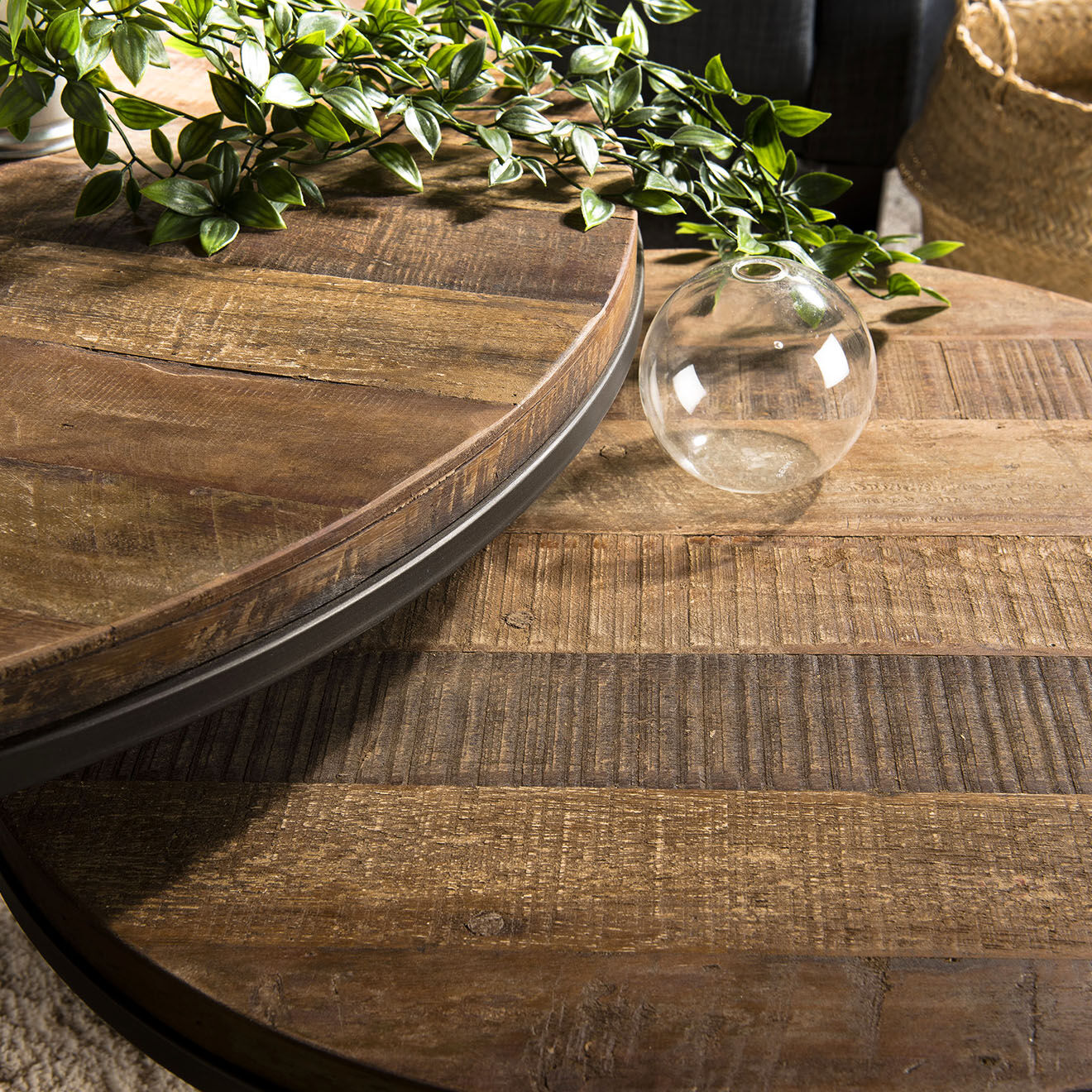 Macabane 2 Tables gigognes Sixtine teck