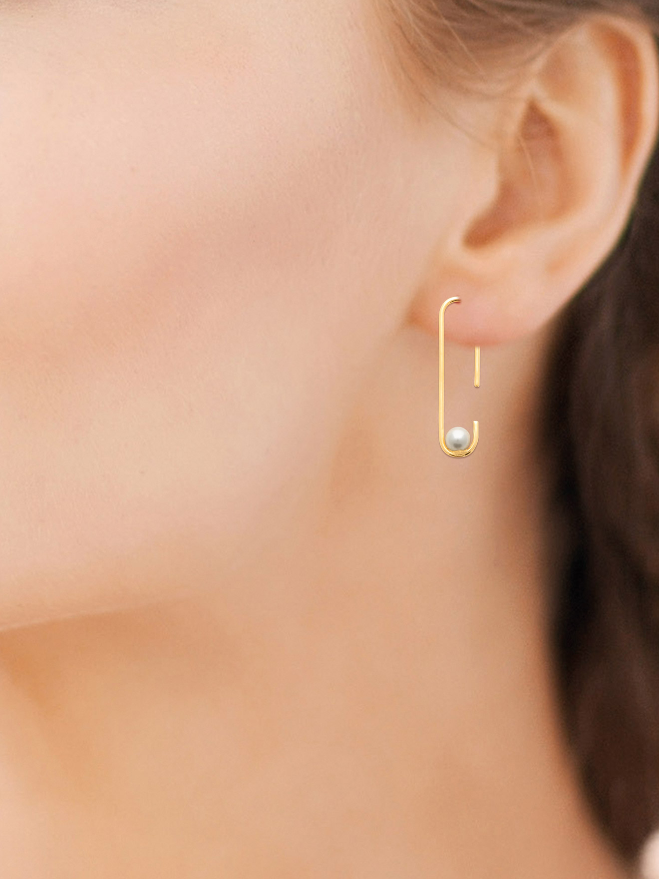 Boucle d'oreilles plaqué or