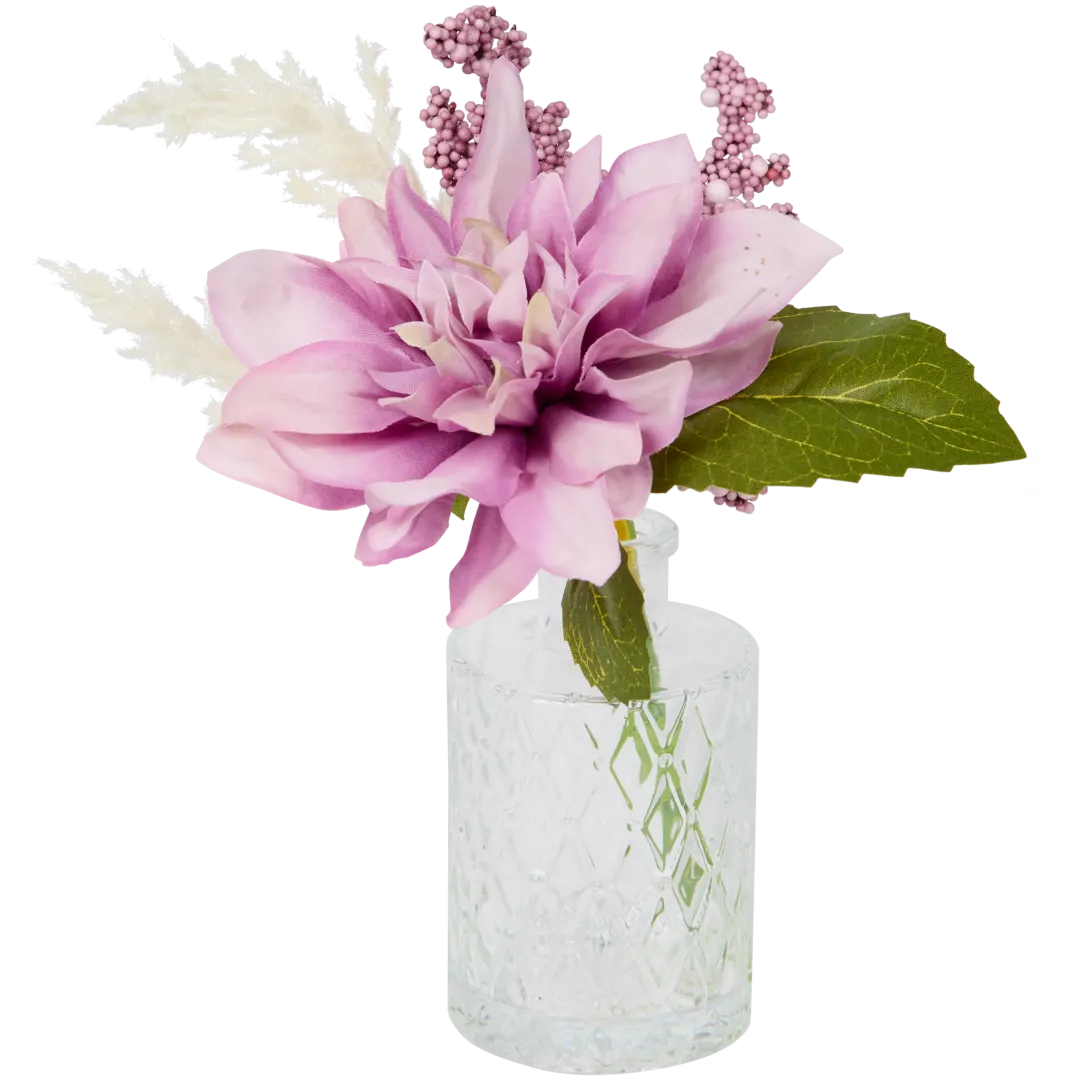 Bouquet synthétique dans vase Willow & Bloom