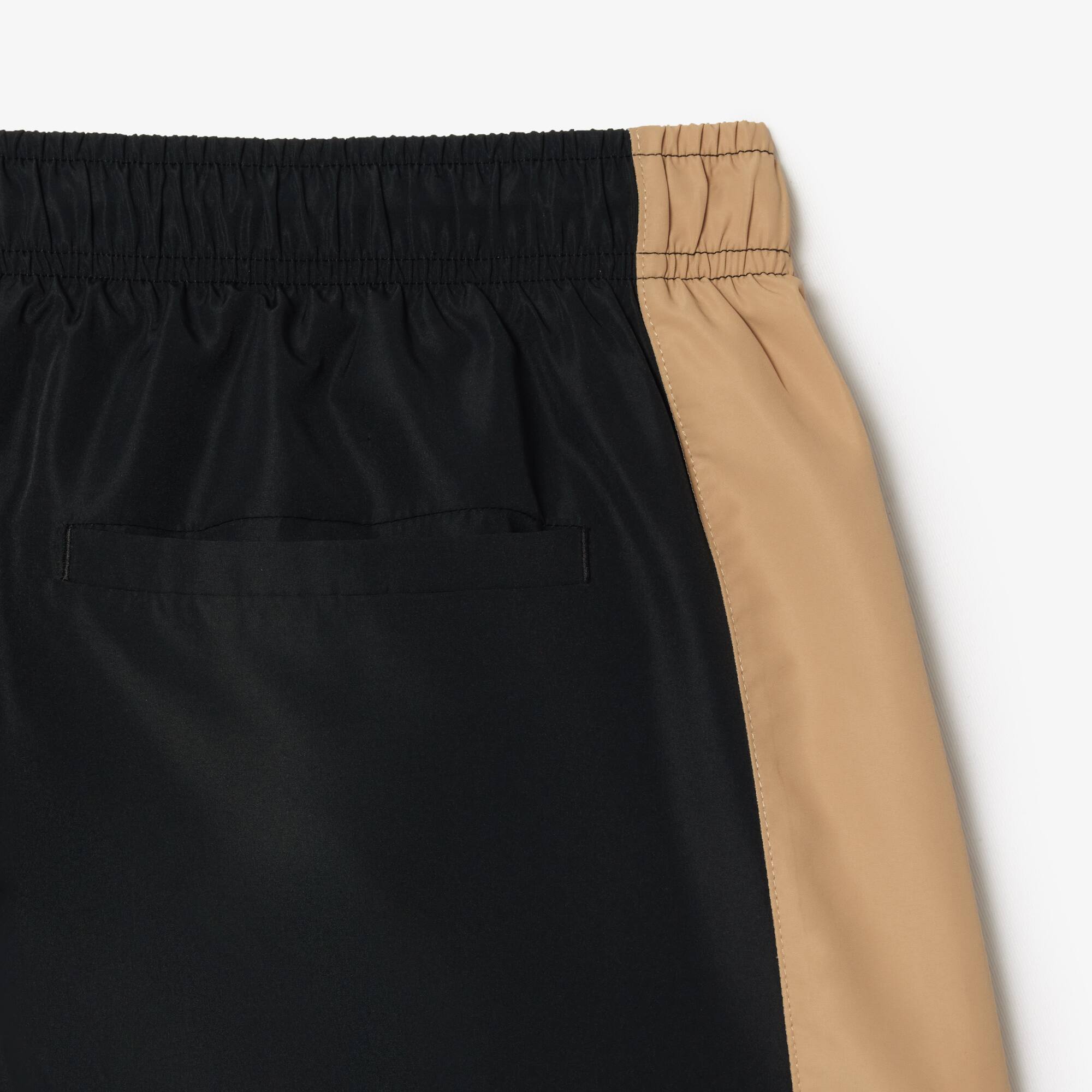 Short de bain mi-long color-block Maillots de bain - Noir - Lacoste - Homme