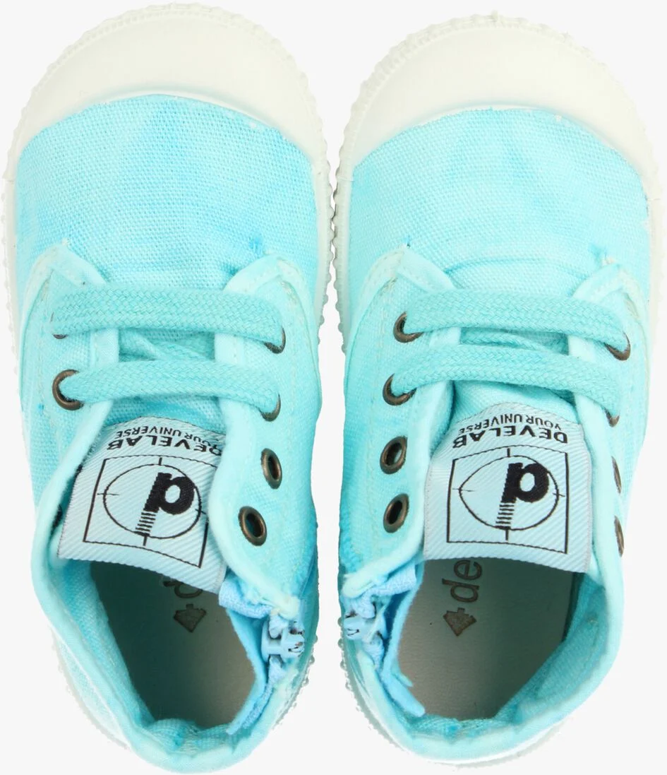 DEVELAB turquoise develab hoge sneaker 44227