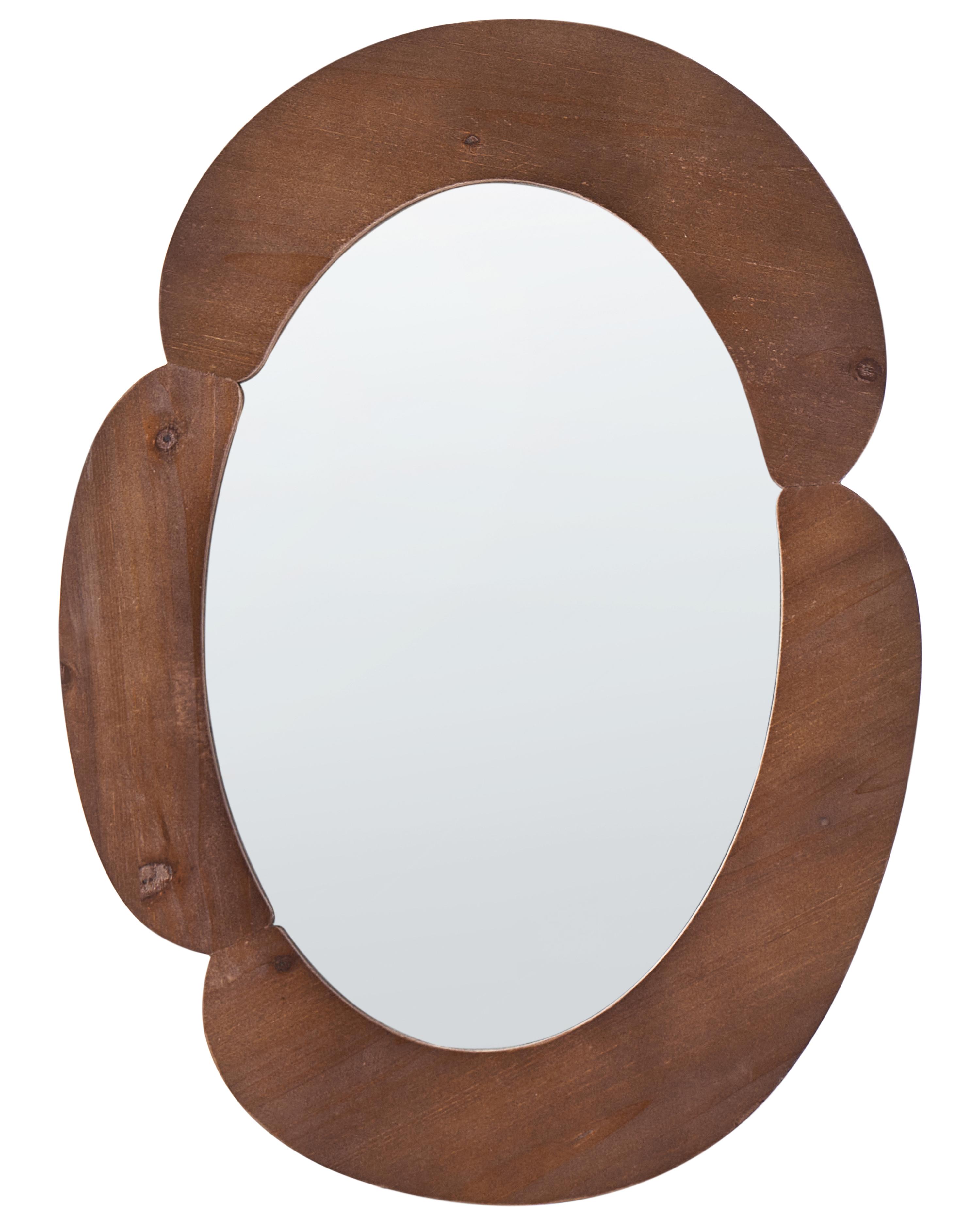 Wandspiegel ALVENA 60 cm 80 cm Donkerbruin