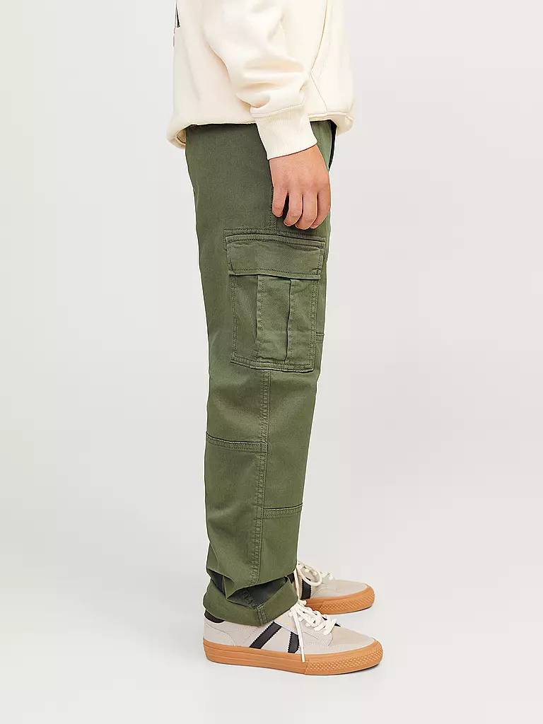 JACK & JONES Jungen Cargohose JPSTKANE JJHARLOW olive