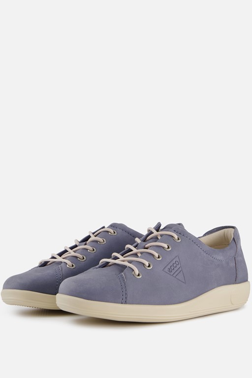 Ecco Soft 2.0 W Veterschoenen blauw Nubuck