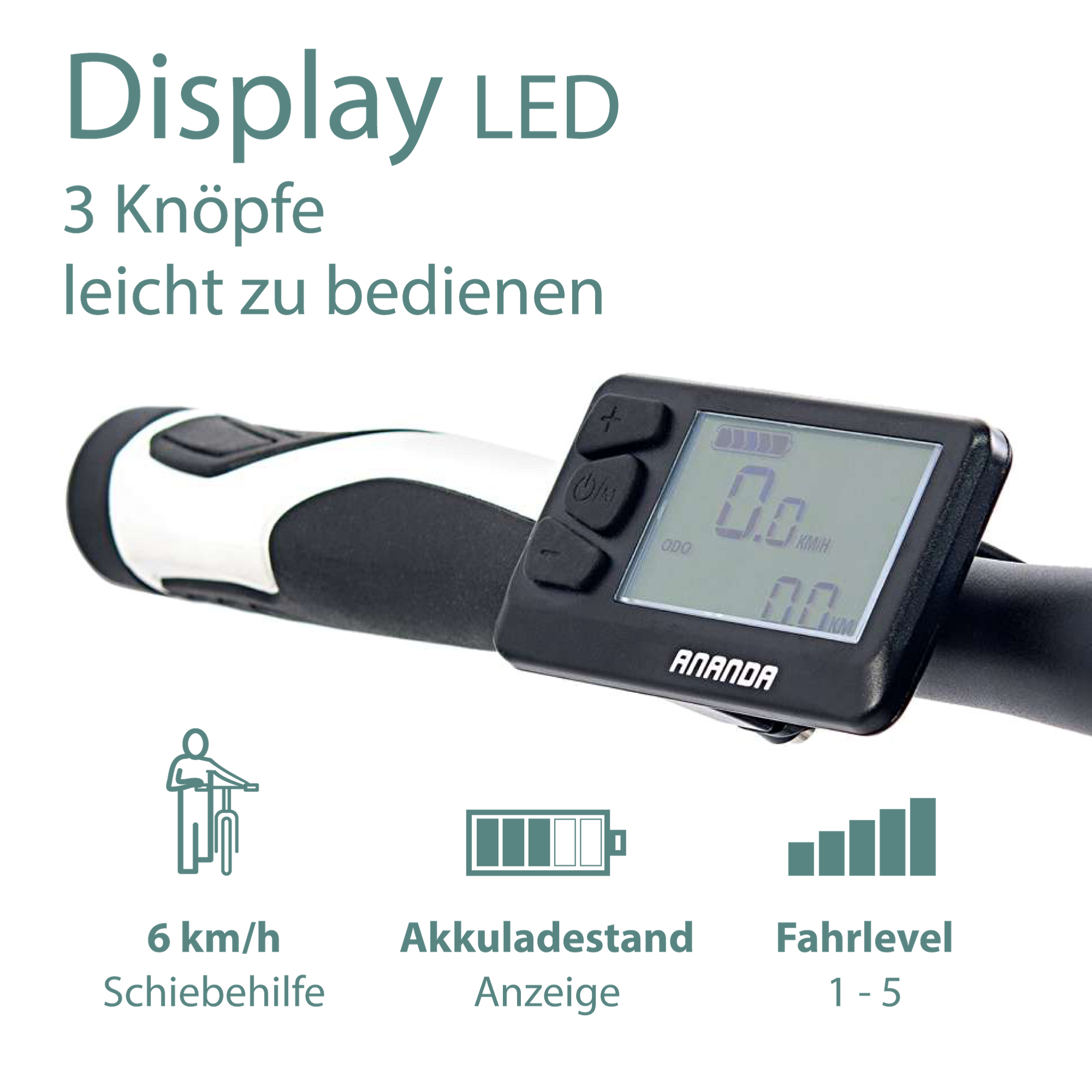 Tretwerk Akimbo E Bike 20 Zoll Klapprad Elektrofahrrad 360Wh 155 - 190 cm