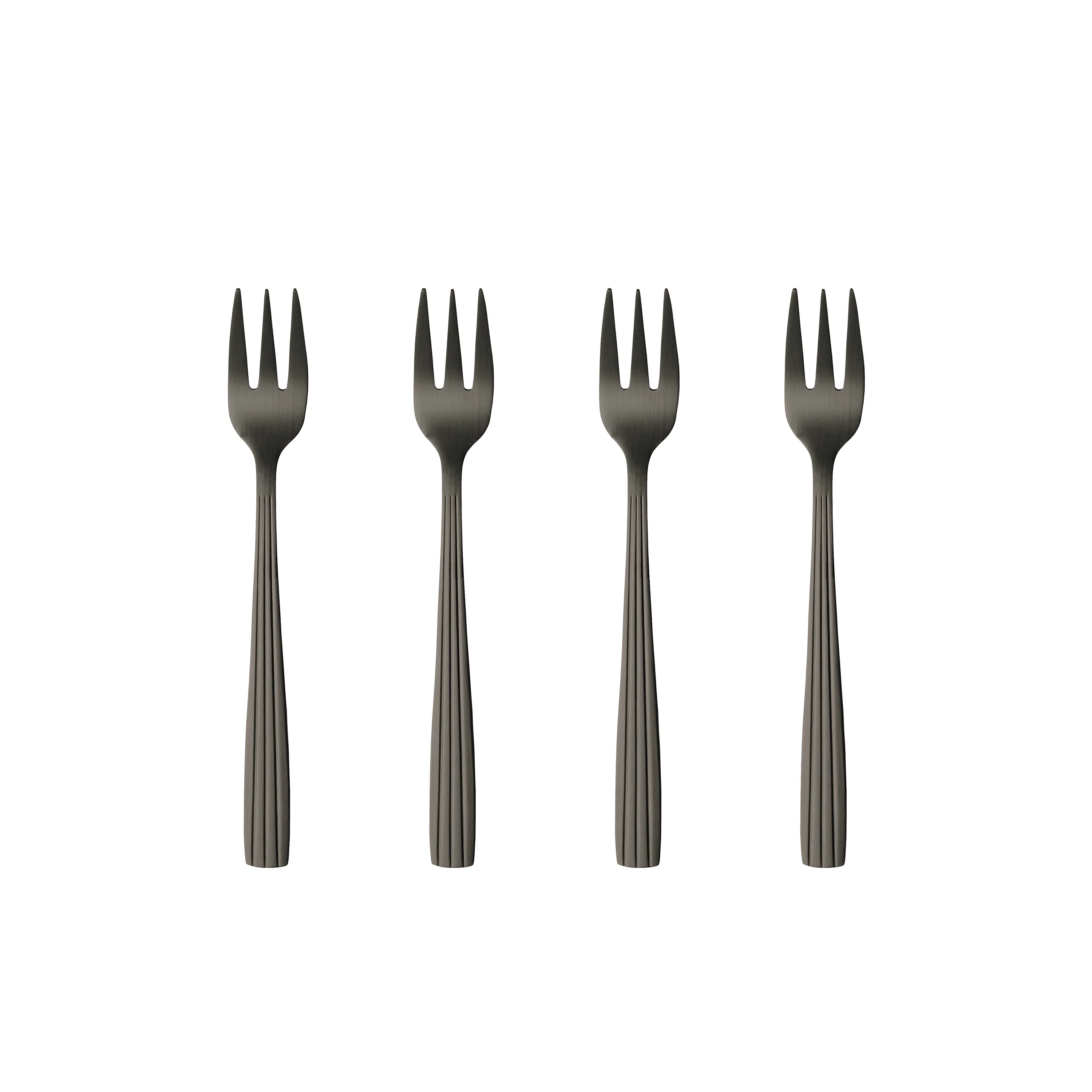 RAW  Kagegafler, mat sort - 4 stk.