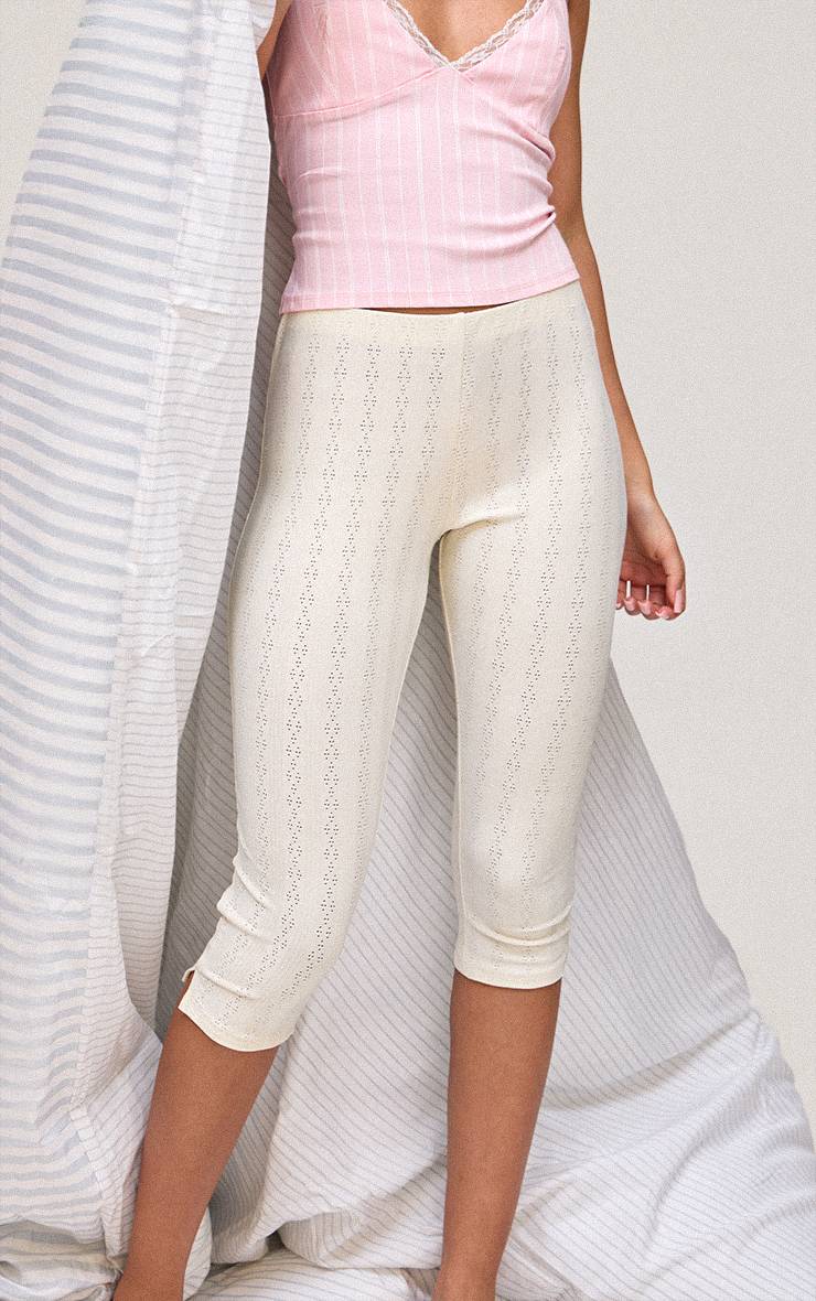 Crème Capri En Maille Pointelle