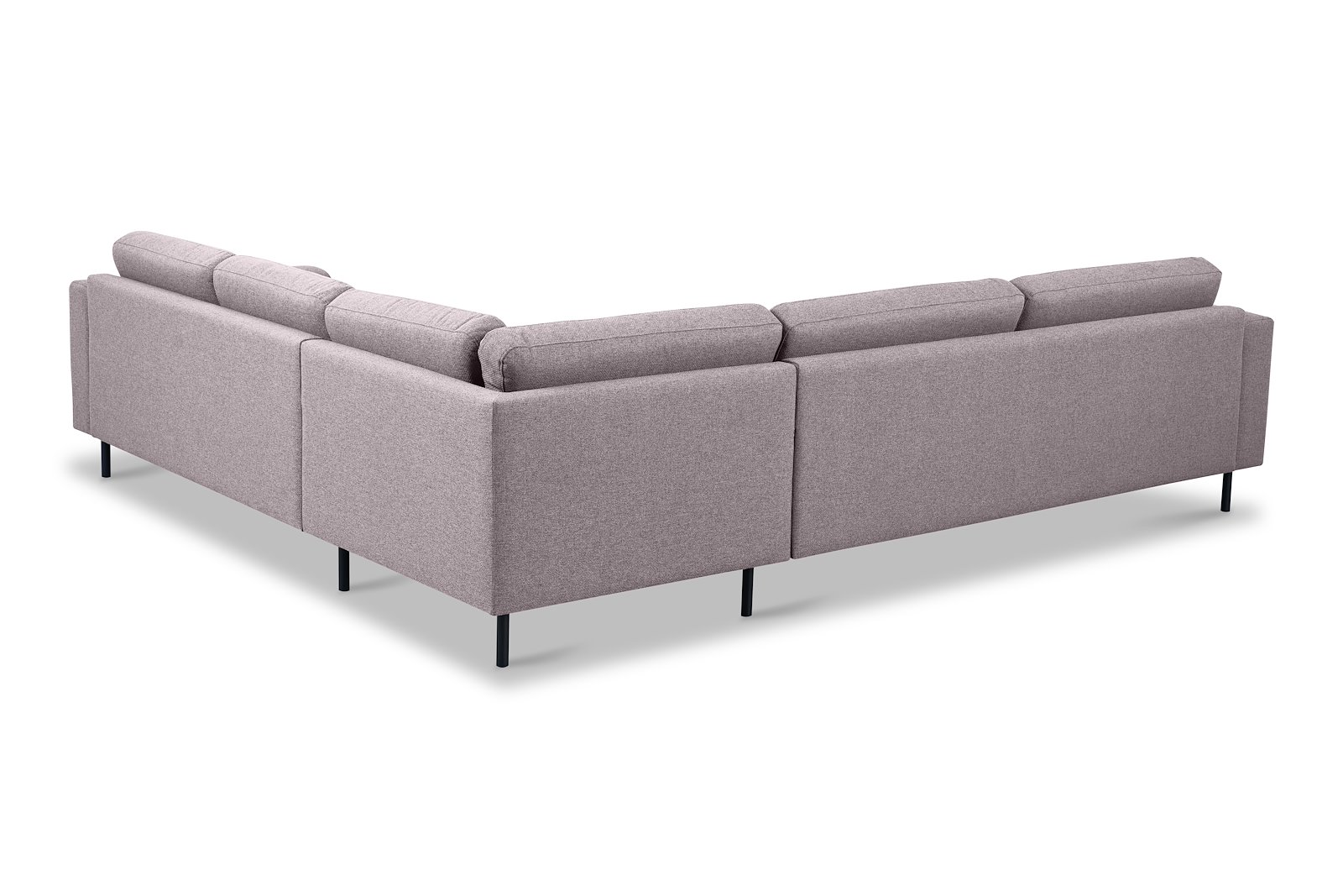 Portland hjørnesofa 32 Tekstil Herby 60 Mole med sorte ben