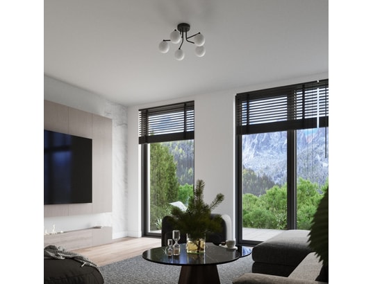 SOLLUX LIGHTING - Lustre astral 5 noir