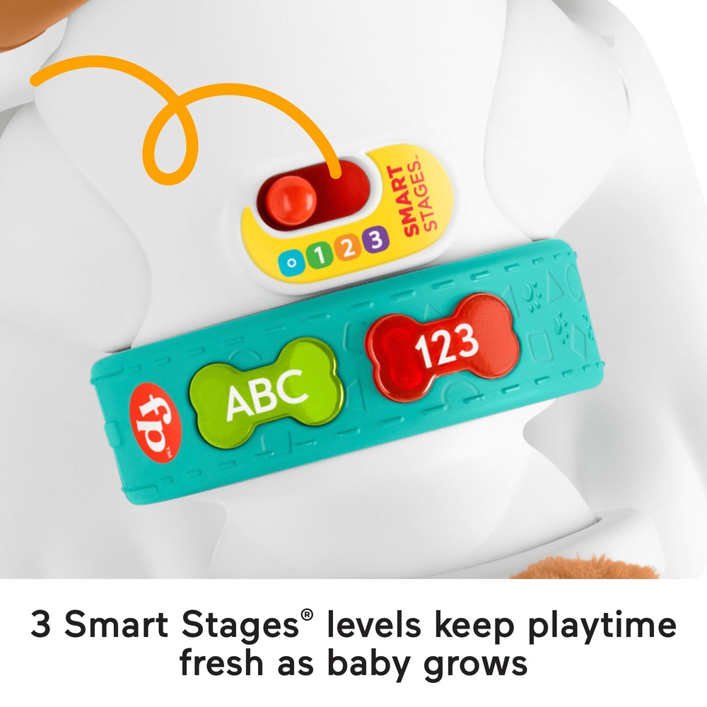 Fisher-Price 123 Krabbel-mit-mir-Welpe-Babyspielzeug