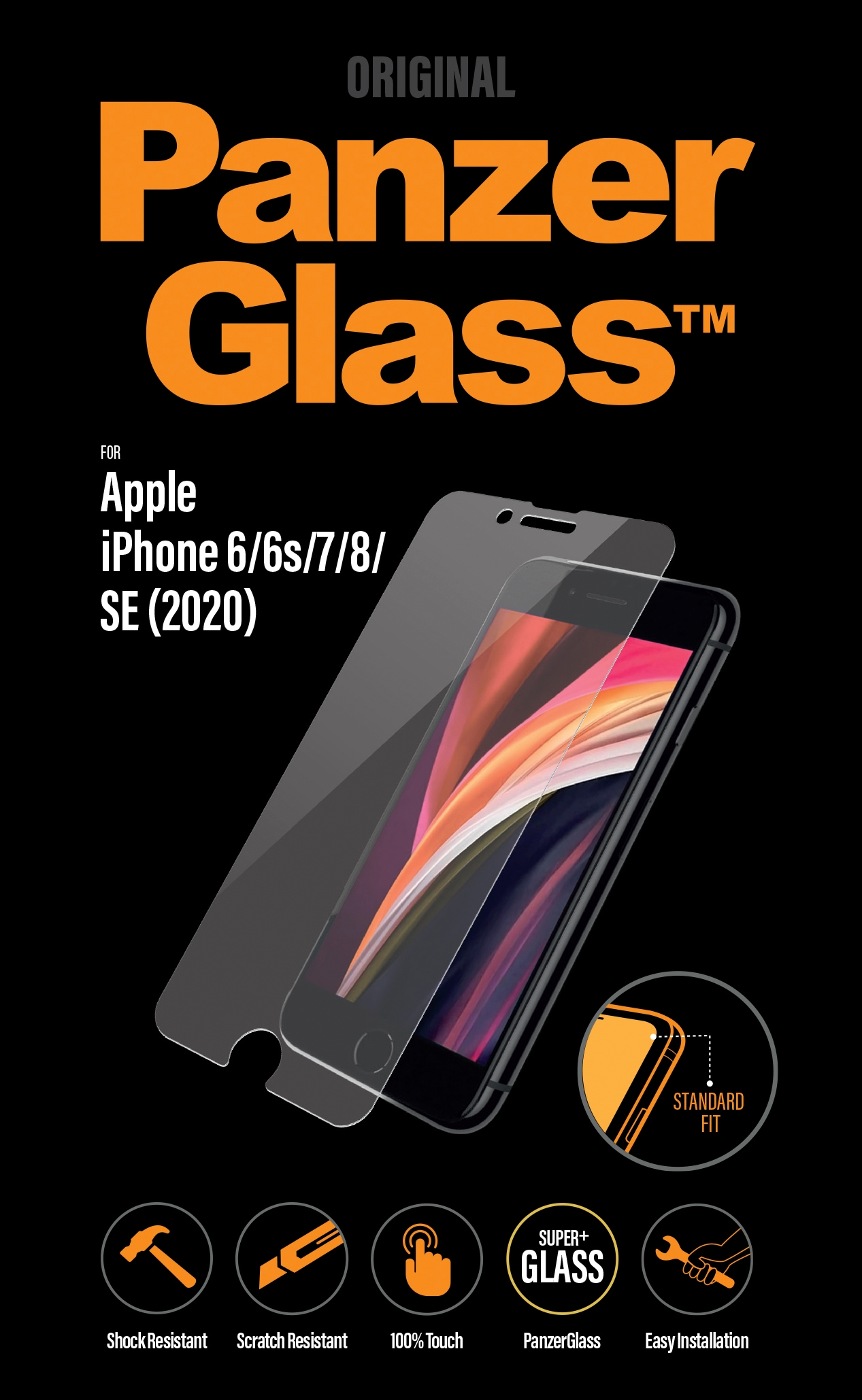 PanzerGlass Displayschutzglas »Schutzglas,für Apple iPhone 6/7/8/S« für Apple iPhone 6/7/8/SE (2020)