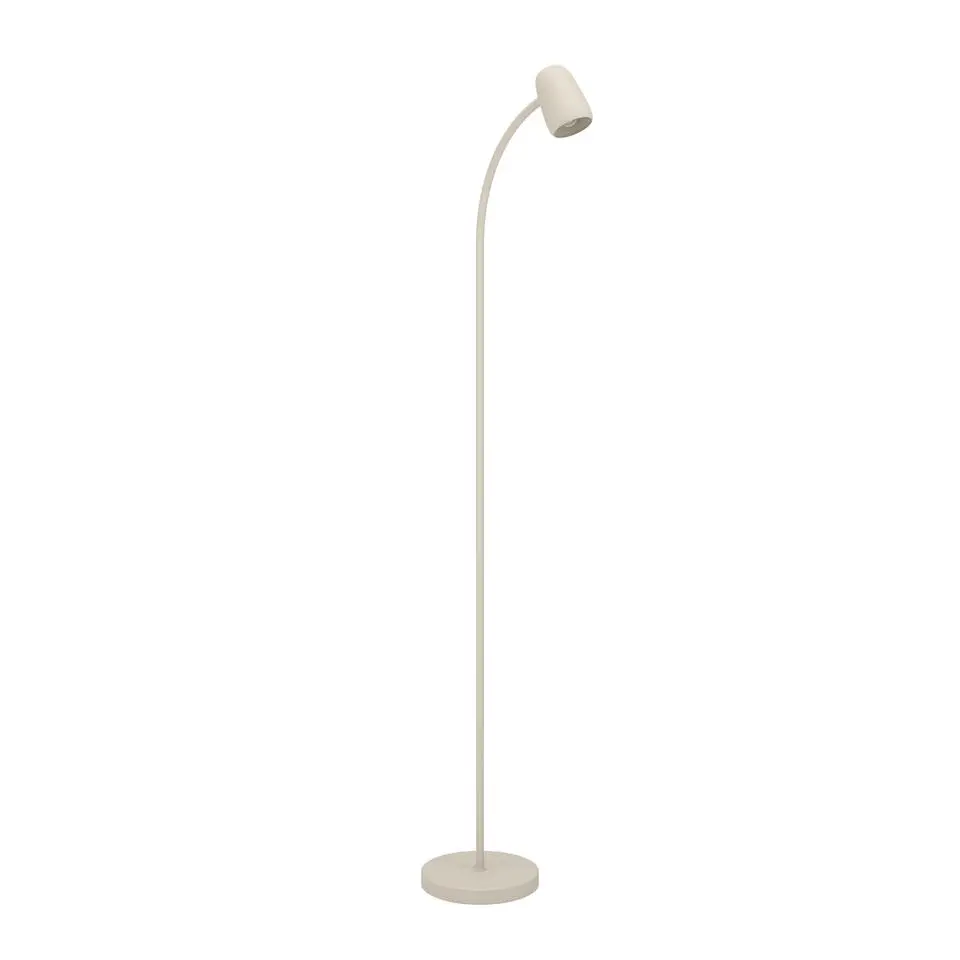 EGLO Carlo Vloerlamp - E14 - 170 cm - Zandkleur - Kantelbaar