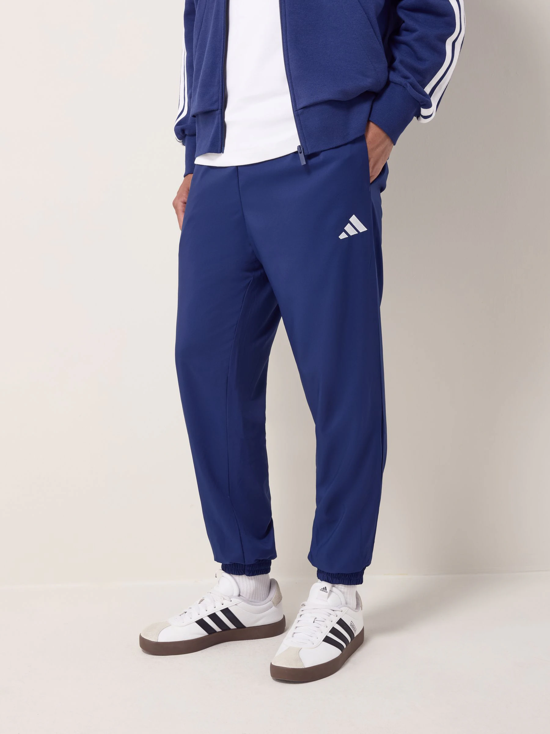 Blauw - adidas Essentials Small Logo Stanford Joggers