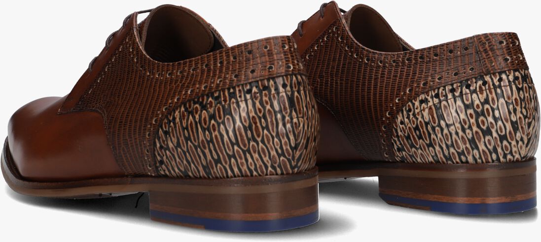 FLORIS VAN BOMMEL cognac floris van bommel nette schoenen sfm-30361