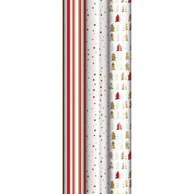 Clairefontaine Premium - Papier cadeau - 70 cm x 2 m - 80 g/m² - différents motifs de Noël