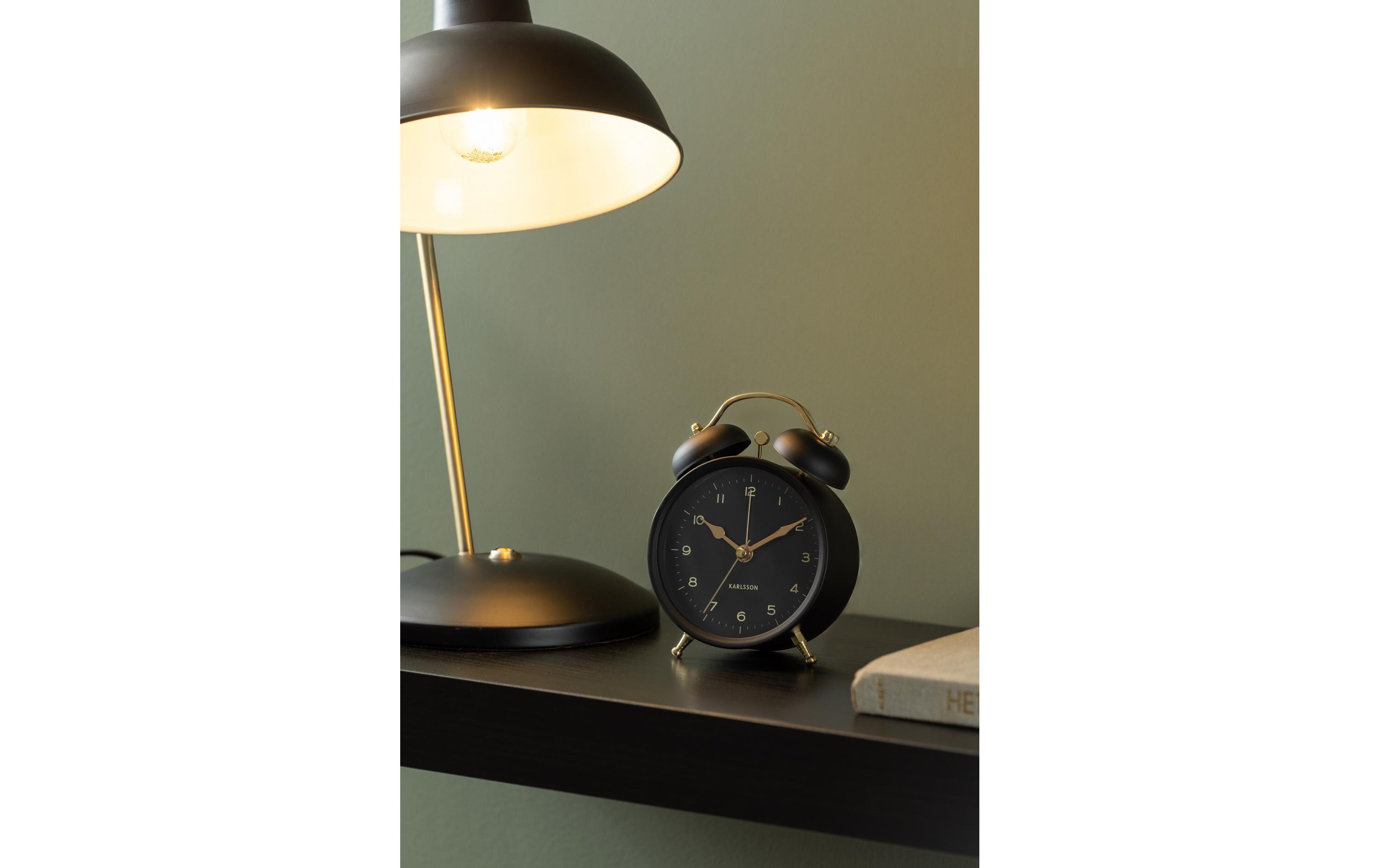 Klassischer Wecker Twin Bell BlackWecker mit Doppelglocke