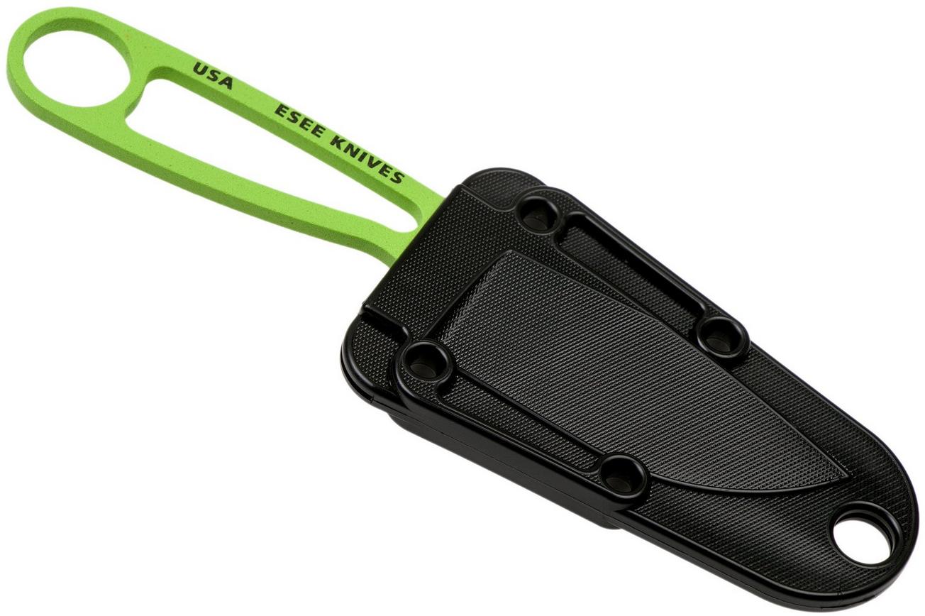 ESEE Izula Venom Green IZULA-VGKIT, survivalkit met schede en firesteel