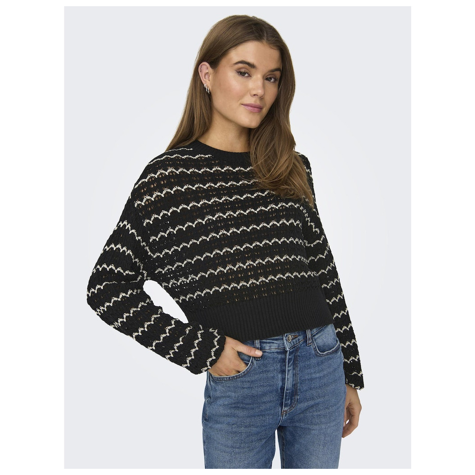 Only ONLASA LS O-NECK CC KNT