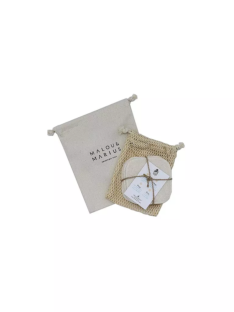 MALOU & MARIUS 5 waschbare Make Up Pads weiss