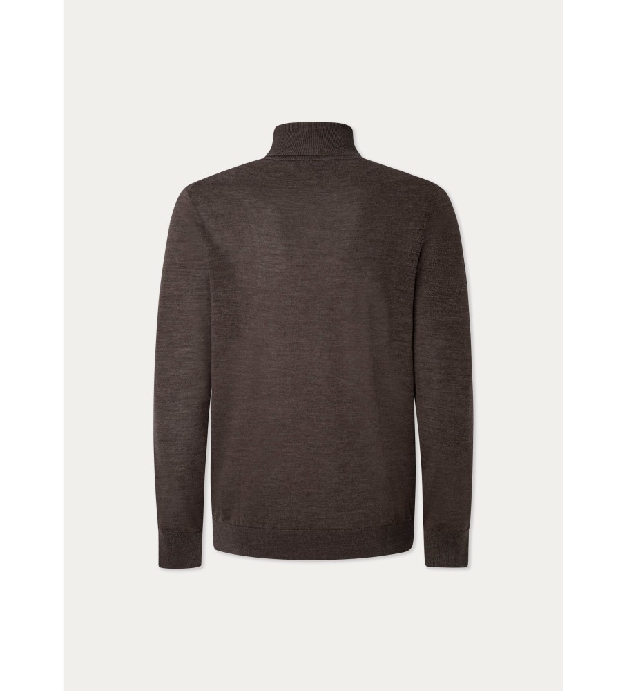 Hackett Jersey Merino Silk marrom
