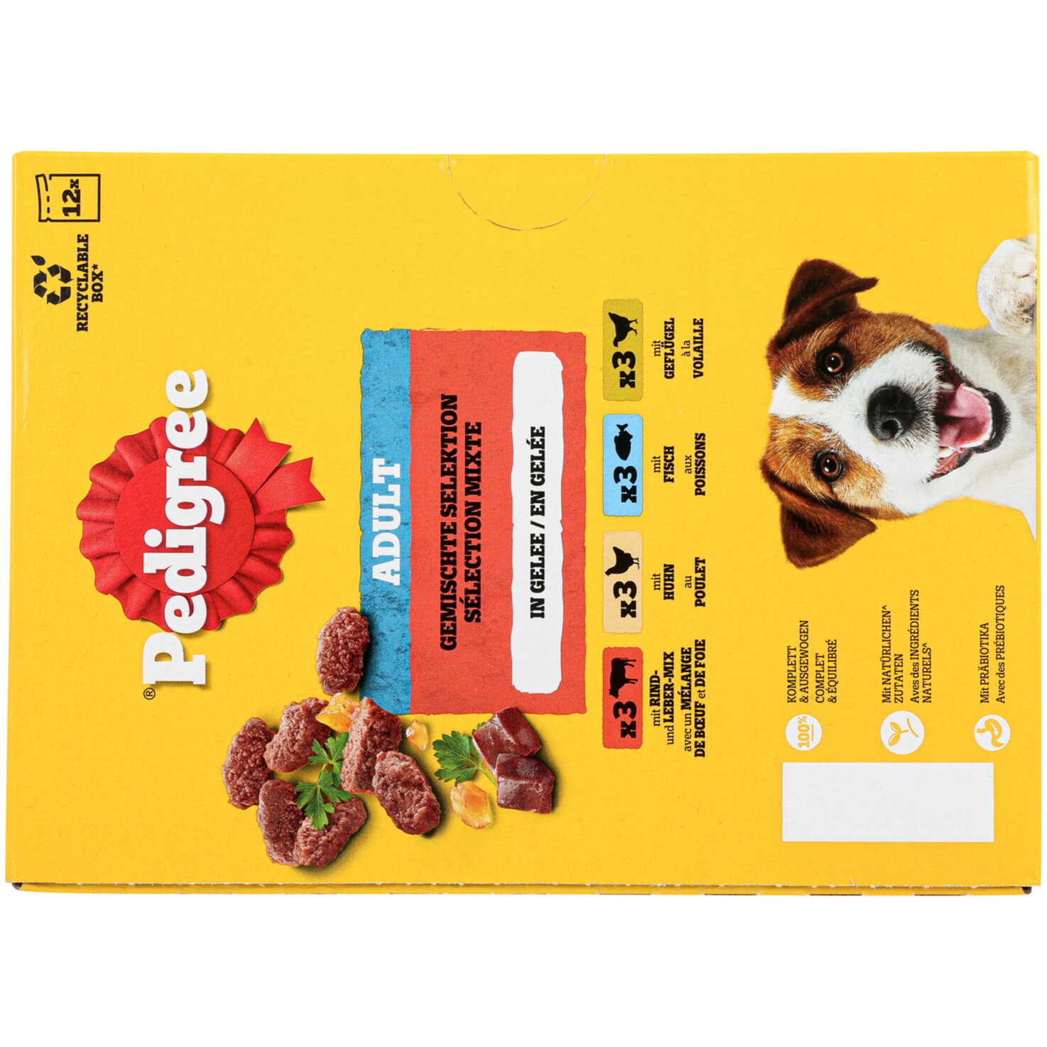 Pedigree Hundefutter in Gelee Selektion 12x100g