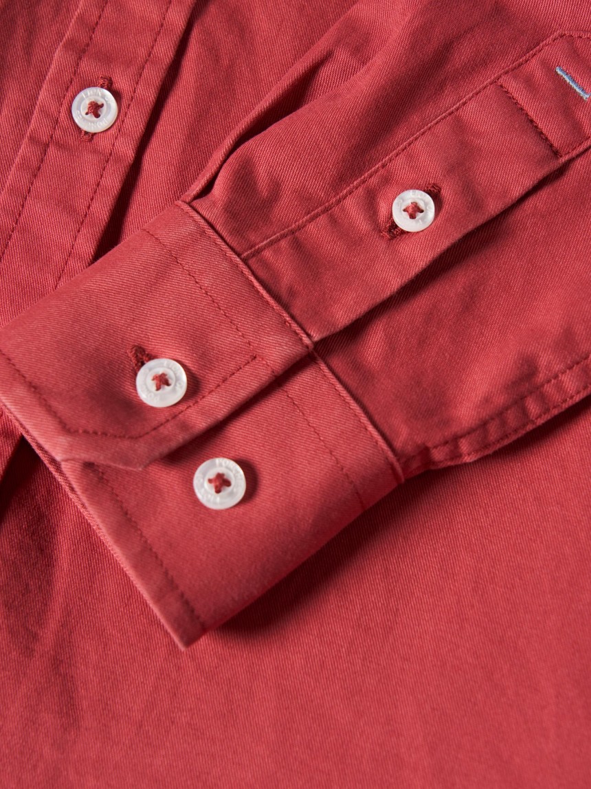 Camisa de algodão manga comprida