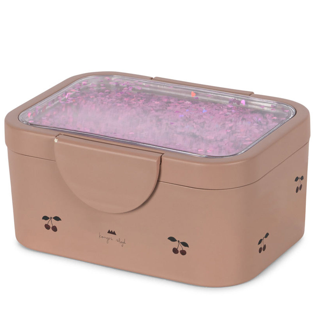 konges sløjd broodtrommel glitter - cherry blush