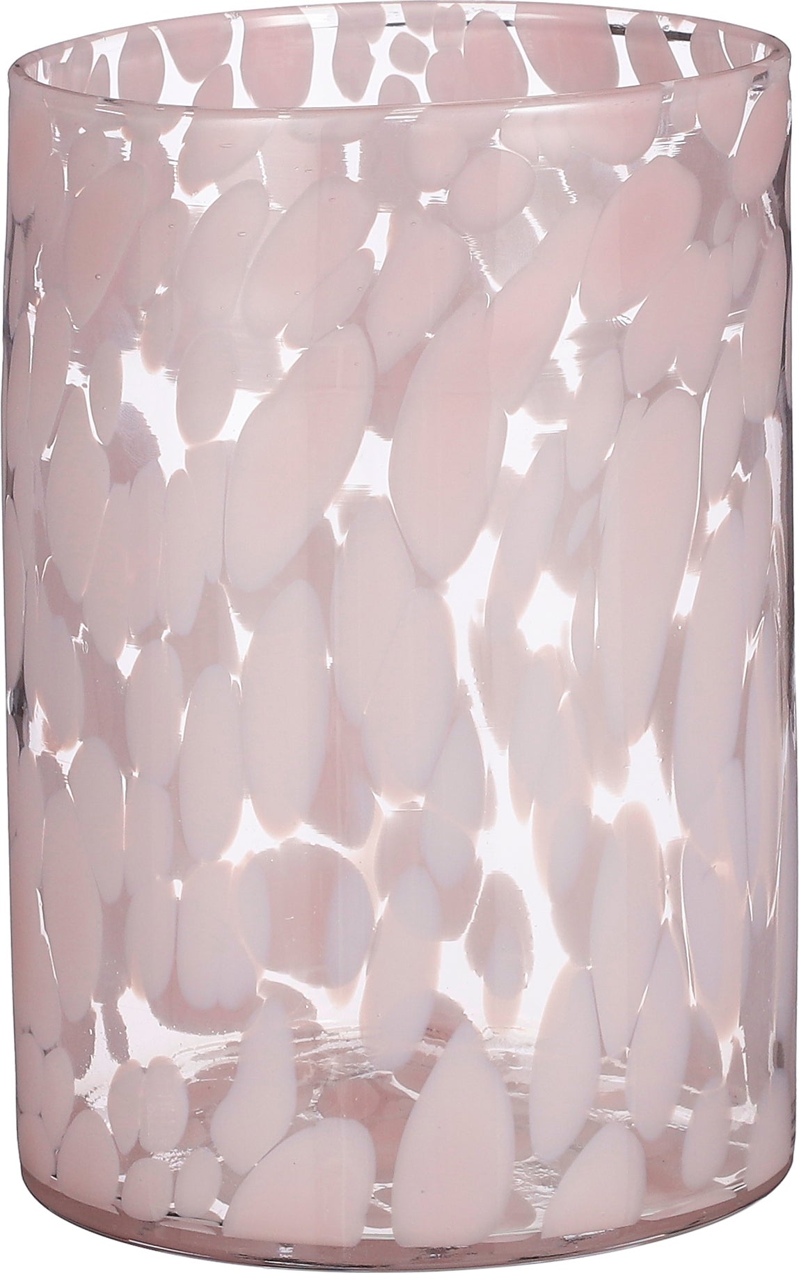 Mica Decorations vaas Cammy roze D 14 H 20 cm