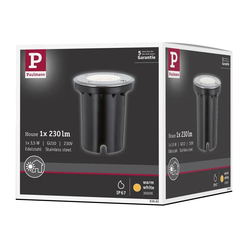 Paulmann Grondinbouwlamp - LED - Ø108mm - 3,5W - IP67