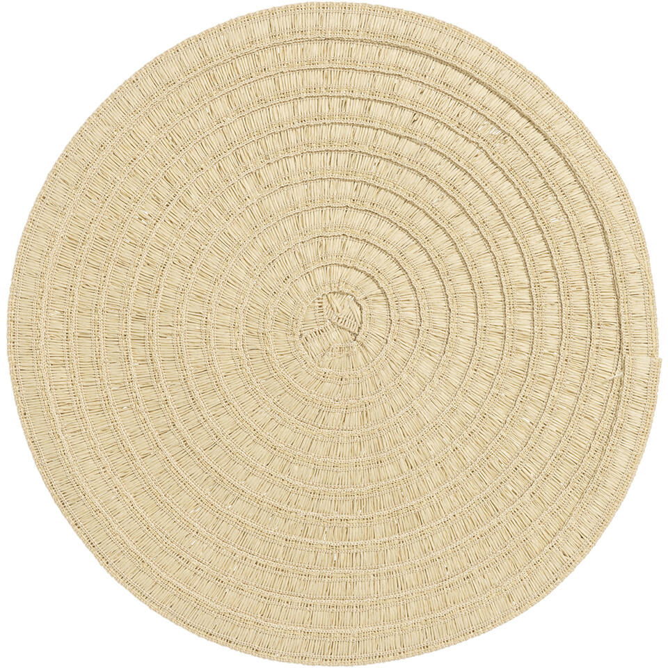 Placemat Emory - taupe - Ø38 cm (1 stuk)