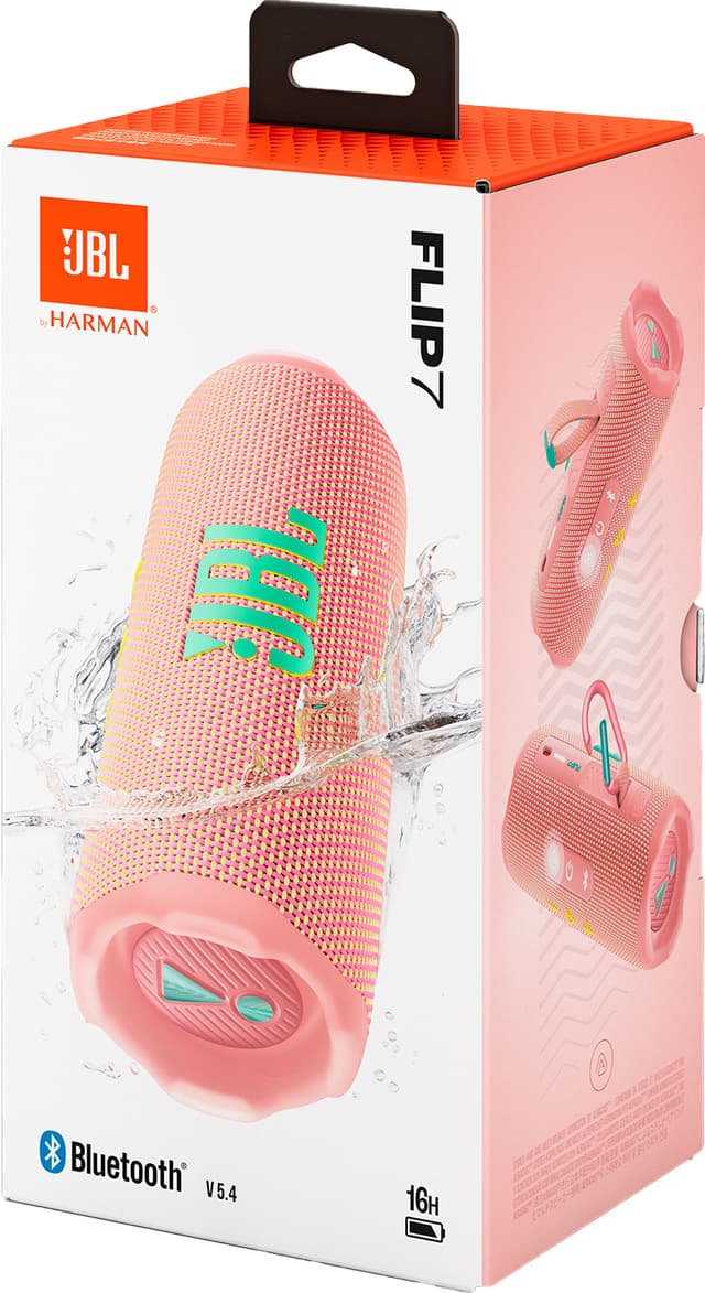 JBL Flip 7 trådløs bærbar højttaler (pink)