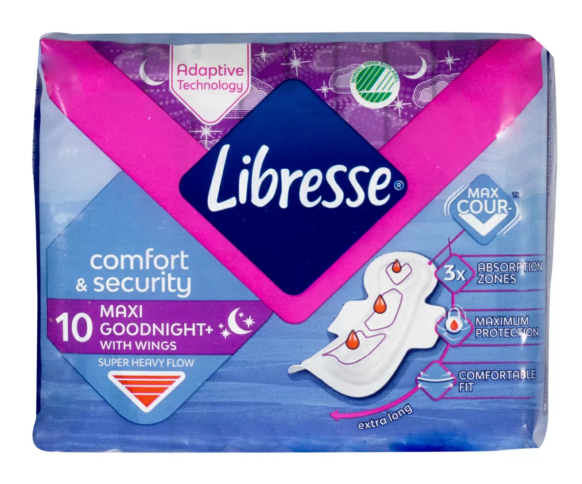 Libresse Maxi Goodnight - 10 stk.