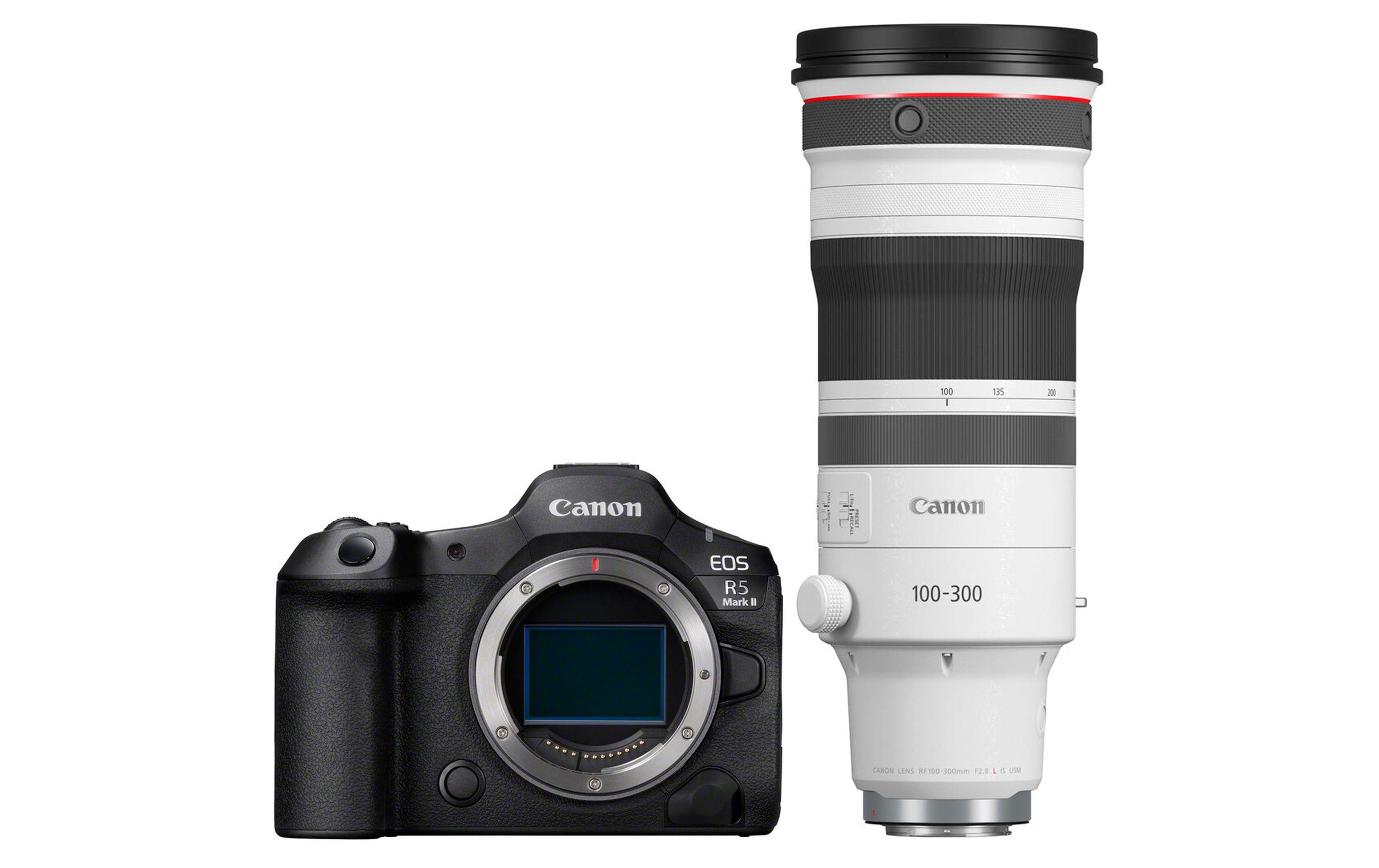 Fotokamera EOS R5 Mark II Kit RF 100-300mm F/2.8L IS USM<br>Leistungsstarke Kamera für Fotografen und Filmemacher aller Genres inklusive Objektiv