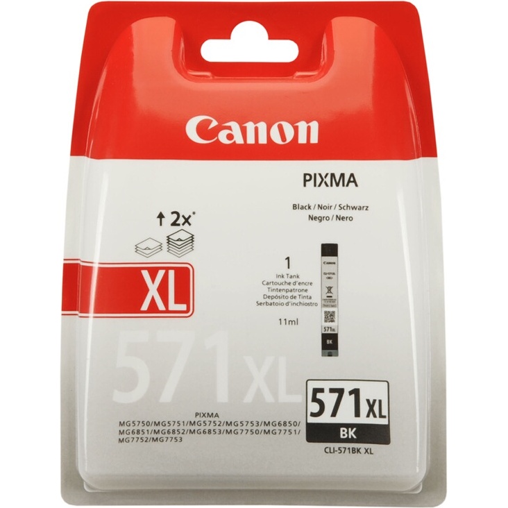 Cartouche d'encre Canon CLI-571 NOIR XL