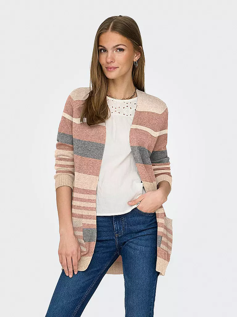 ONLY Strickjacke ONLLESLY rosa
