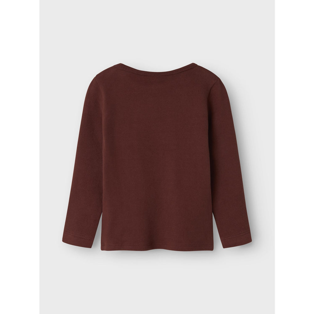 Køb Lil'Atelier Hot Chocolate Nmfthora Hir Ls Slim Top Lil