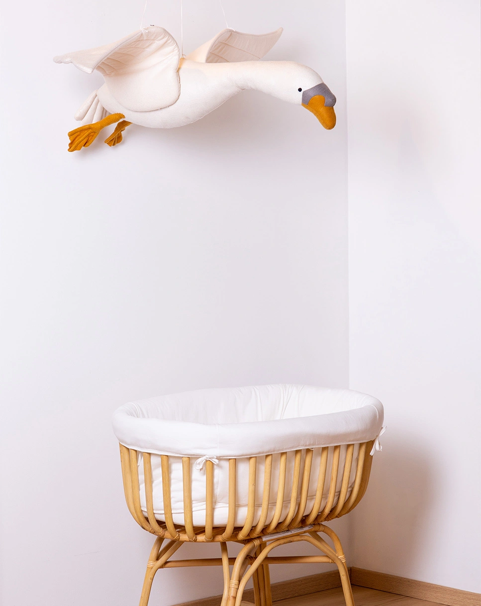 Hänge-Dekoration SCHWAN in weiß