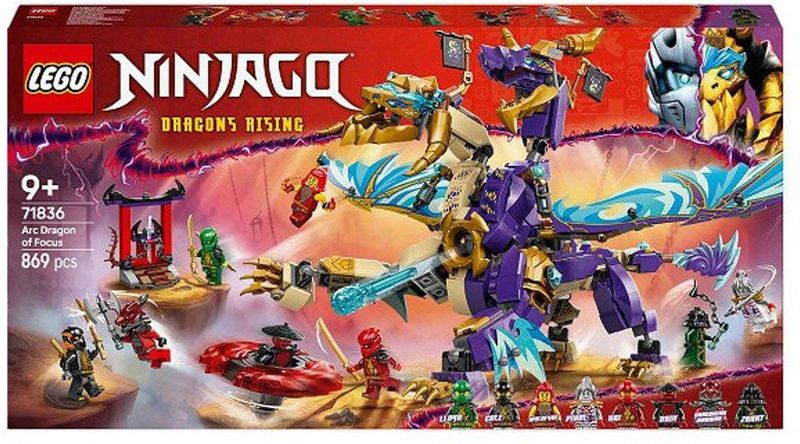 LEGO NINJAGO - Boogdraak van Concentratie - Speelgoed - 9 Jaar en Ouder - 8 Minifiguren