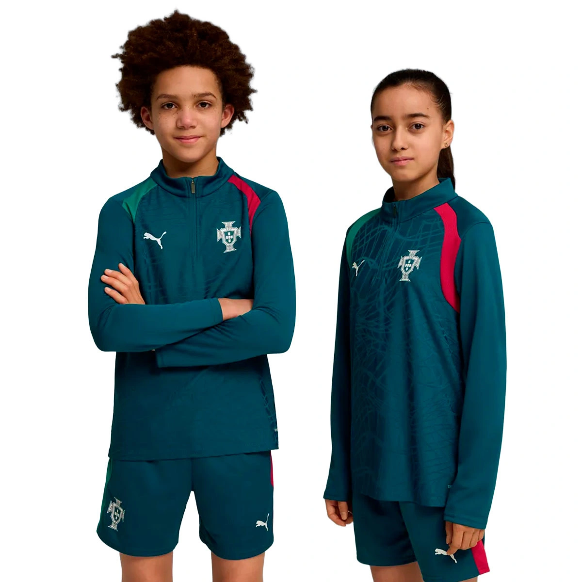 Sweatshirt Puma Portugal Training Mundial 2026 Criança